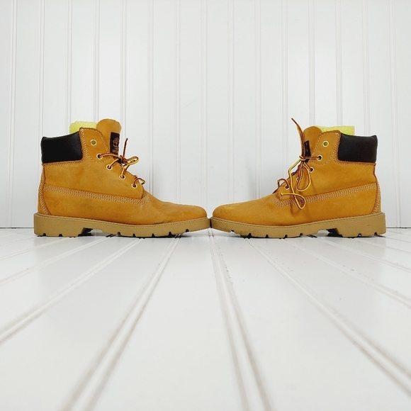 Timberland 6Inch Classic Waterproof Leather Yellow Wheat Lace Up Boots I422